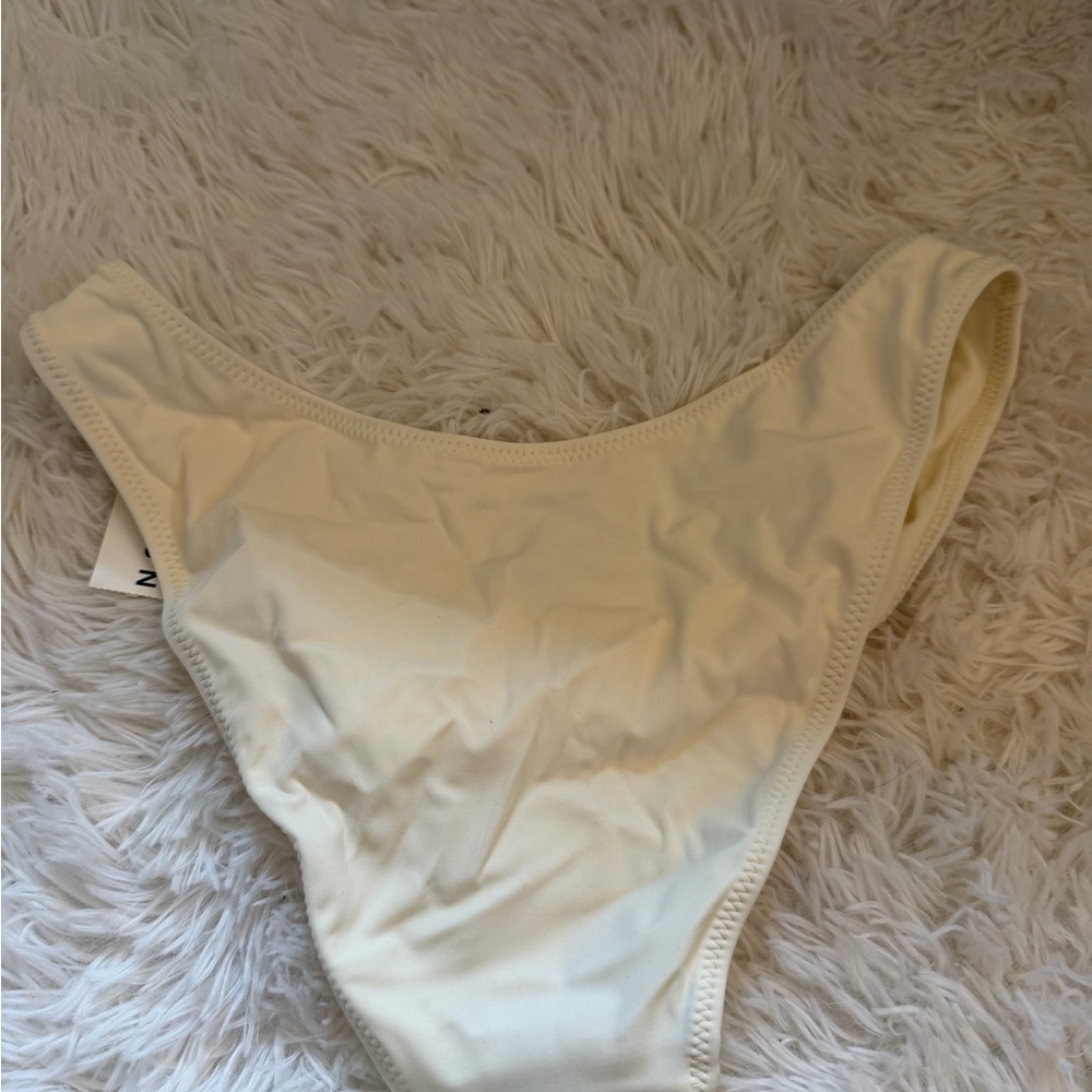 PacSun Women Swim Cream Bikini Bottom - Picture 3 of 3